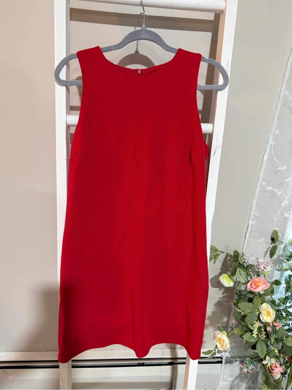 Design  Lab Red Sleeveless Shift Mini Dress